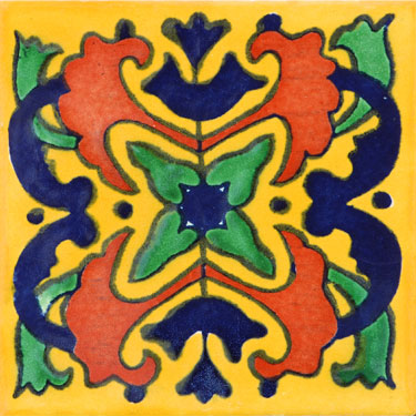 Mexican Handmade Tile Azalea 1071